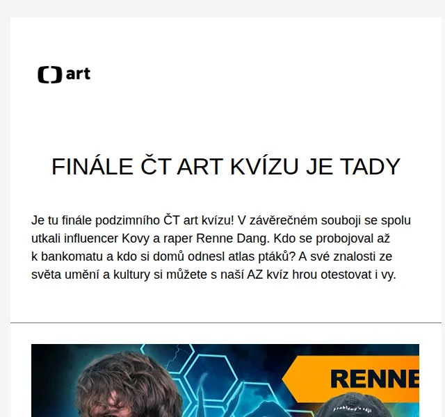 Web ČT art: Podzimní kvíz a finálové kolo – červen 2026 | Nuslet.cz
