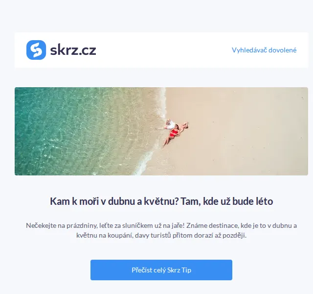 Skrz: Dovolená u moře v dubnu a květnu – červen 2026 | Nuslet.cz