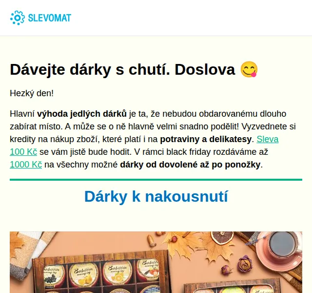 Slevomat: Až 1000 Kč na jedlé dárky a adventní kalendáře – červen 2026 | Nuslet.cz