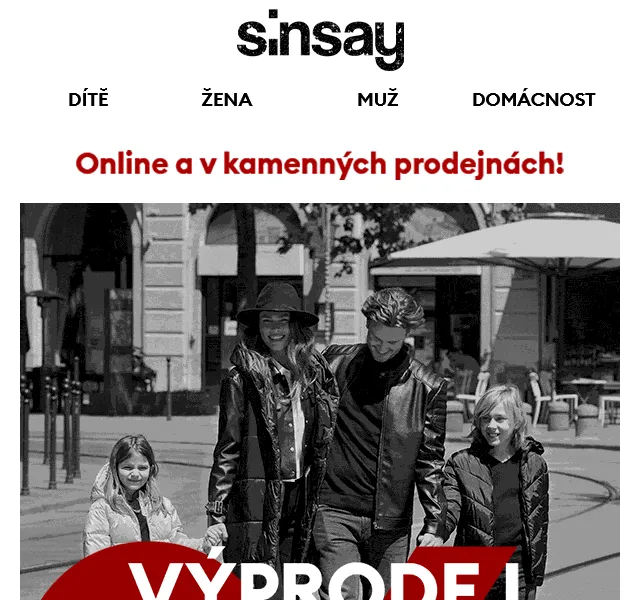 Sinsay: Výprodej až –50 % – červen 2026 | Nuslet.cz