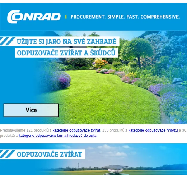 Conrad Electronic: odpuzovače škůdců – červen 2026 | Nuslet.cz