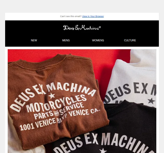 Deus Ex Machina Europe: Oversized Classics kolekce – červenec 2026 | Nuslet.cz