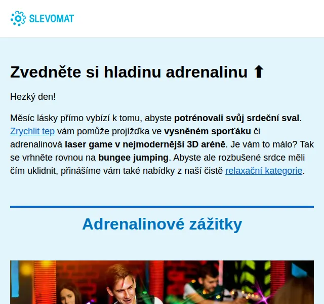 Slevomat: Adrenalinové zážitky a relaxace – červen 2026 | Nuslet.cz