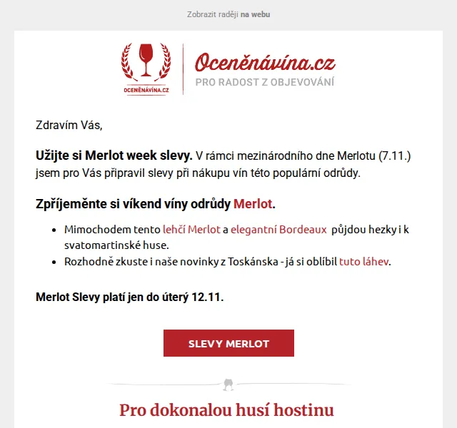 Vláďa z Oceněnávína.cz: Slevy na Merlot až 20 % – listopad 2024 | Nuslet.cz