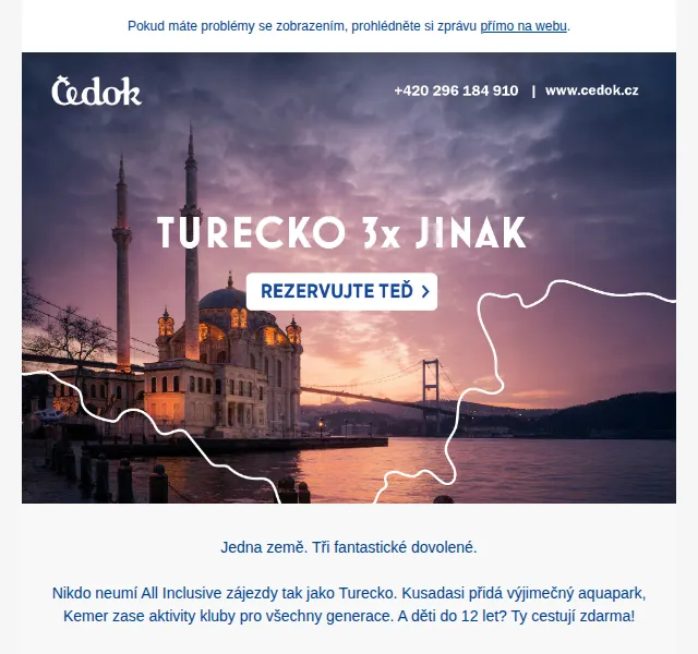Čedok: Turecko od 8 990 Kč – červenec 2026 | Nuslet.cz