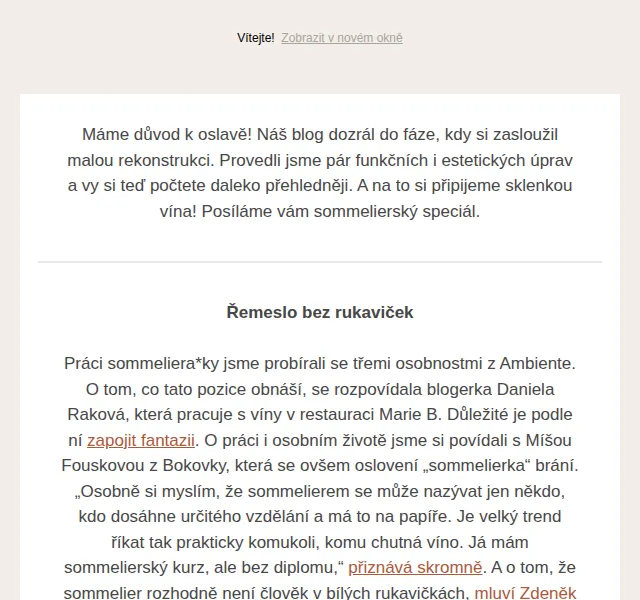 Jídlo a radost: tipy na vína a vinné trendy – červen 2026 | Nuslet.cz