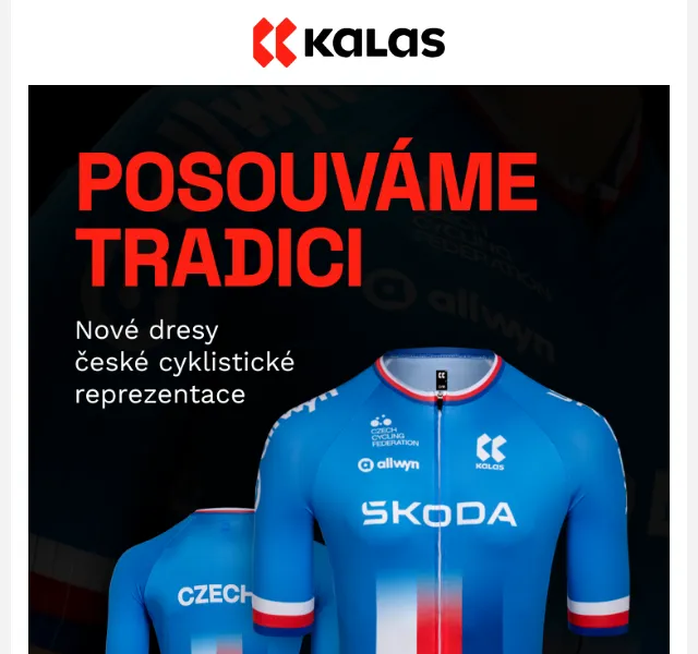 KALAS Sportswear: Nová kolekce české reprezentace – duben 2026
