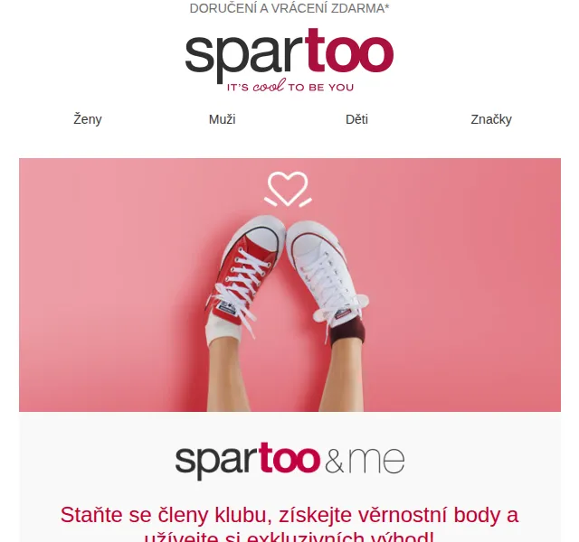 Spartoo.cz: Klub Spartoo&me – získejte exkluzivní výhody – červen 2026 | Nuslet.cz