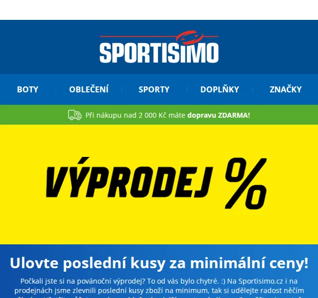 Sportisimo: Výprodej obuvi a oblečení – červenec 2026 | Nuslet.cz