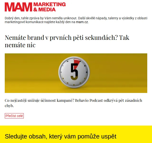 Marketing & Media: účinnost kampaně – červenec 2026 | Nuslet.cz