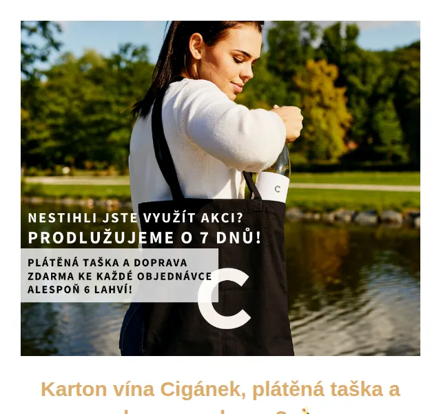 Víno Cigánek: Doprava zdarma a plátěná taška k vínu – červen 2022 | Nuslet.cz