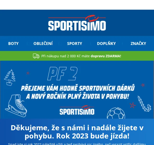 Sportisimo.cz: Doprava zdarma nad 2 000 Kč – červen 2026 | Nuslet.cz