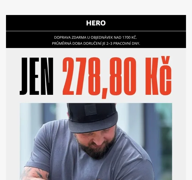 HERO: Trička od 278,80 Kč – červenec 2026 | Nuslet.cz