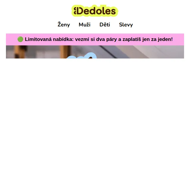 Dedoles.cz: 1+1 na veškerou obuv – červen 2026 | Nuslet.cz
