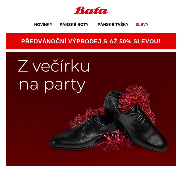 Baťa: Nová party kolekce a slevy až 50 % – červen 2026 | Nuslet.cz