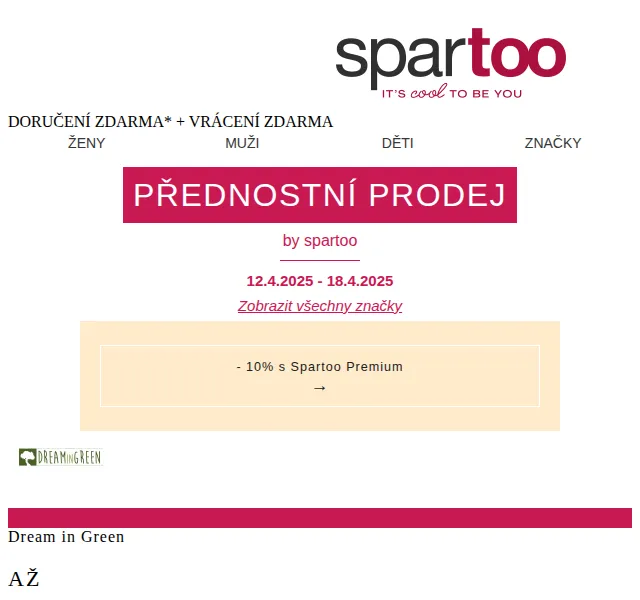 Spartoo: Dream in Green, Vero Moda, Polo Ralph Lauren – sleva až -50 % + doprava zdarma | Nuslet.cz