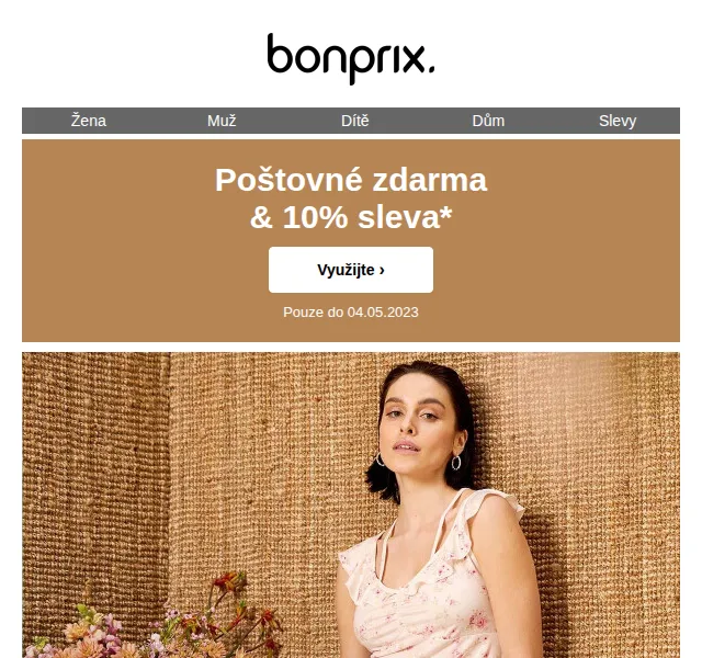 bonprix: 10% sleva a poštovné zdarma – červen 2026 | Nuslet.cz