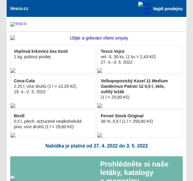 Tesco: Grilovací speciál – červen 2026 | Nuslet.cz