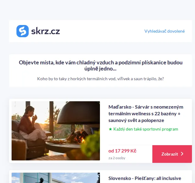 Vánoce na Skrz: Termální pobyty Maďarsko, Slovensko, Polsko – červenec 2026 | Nuslet.cz