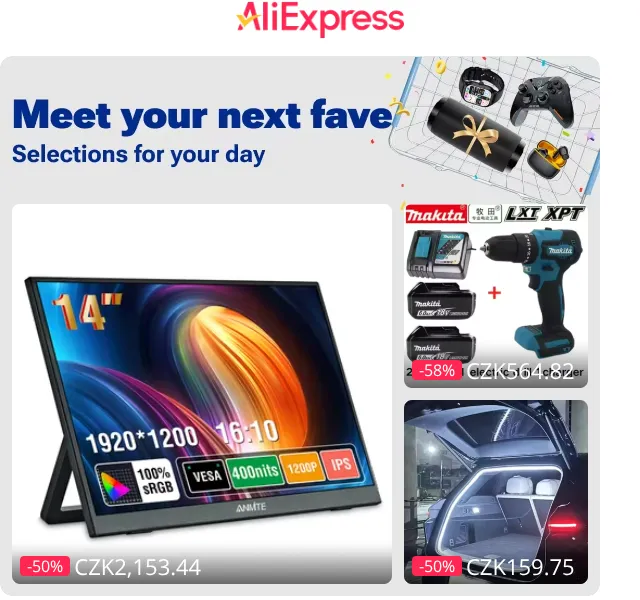 AliExpress: slevy až -66 % – duben 2026 | Nuslet.cz
