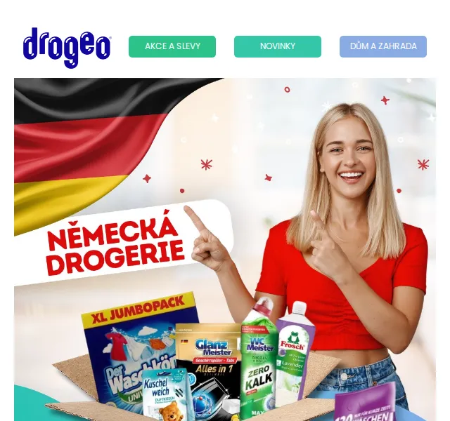 Německá drogerie - kvalitní čisticí prostředky na Drogeo