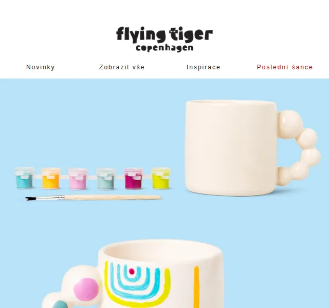 Flying Tiger Copenhagen: Hrnky k malování – červenec 2026 | Nuslet.cz