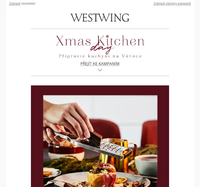 Westwing: Vánoční den kuchyně – červenec 2026 | Nuslet.cz