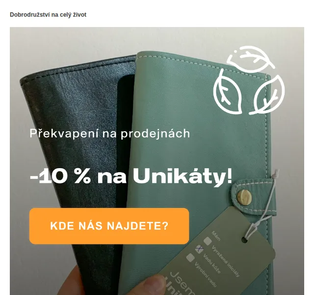 Bagind: –10 % na Unikáty – červen 2026 | Nuslet.cz