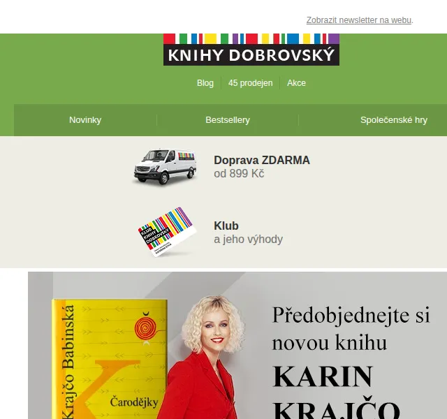 KnihyDobrovsky.cz: Předobjednejte Čarodějky Karin Krajčo Babinské se slevou 100 Kč – červenec 2026 | Nuslet.cz