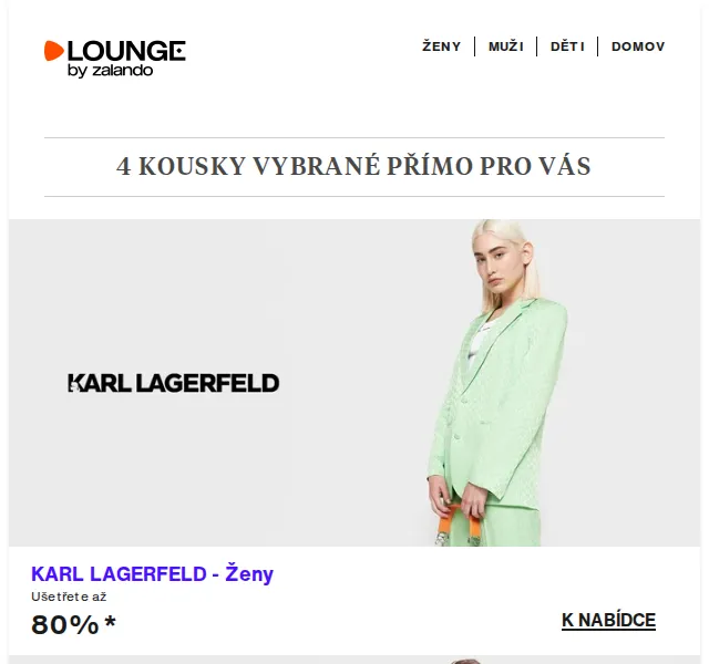 Lounge by Zalando: KARL LAGERFELD, Guess & Vagabond slevy až 80 % – červen 2026 | Nuslet.cz