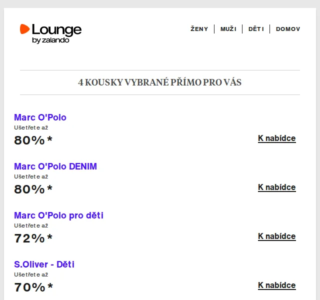 Lounge by Zalando: Marc O'Polo, s.Oliver a Rains – červenec 2026 | Nuslet.cz