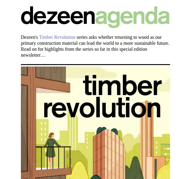 Dezeen Daily: Dřevěná revoluce – červen 2026 | Nuslet.cz