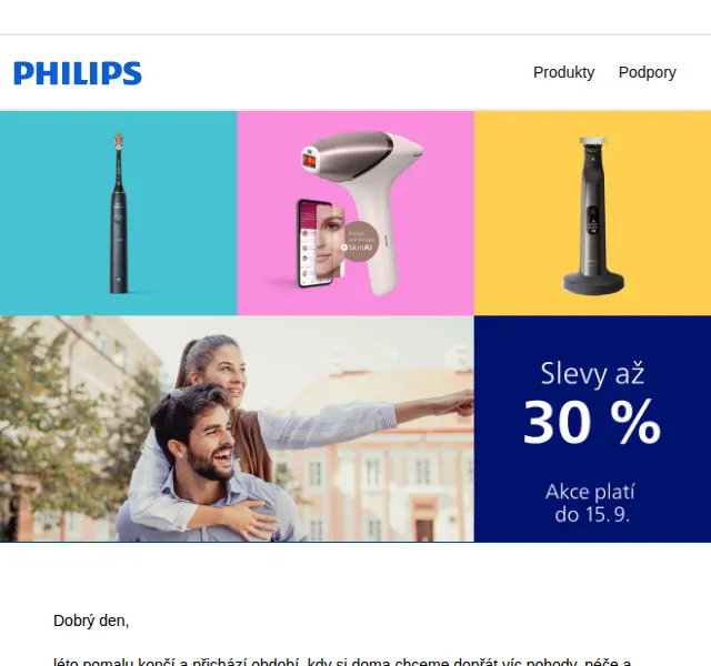 Philips: Slevy až 30 % na osobní péči a Avent – září 2026 | Nuslet.cz