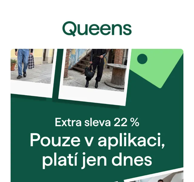 Queens: 22 % sleva – slevový kód QUEENSAPP22