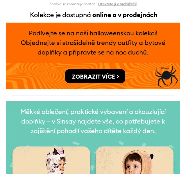 Sinsay: Halloweenská kolekce a Disney – červenec 2026 | Nuslet.cz