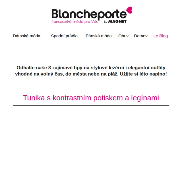 Blancheporte: Léto s 40% slevou na outfity – červenec 2026 | Nuslet.cz