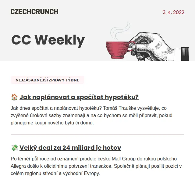 CzechCrunch: Přehled zpráv týdne – červen 2026 | Nuslet.cz