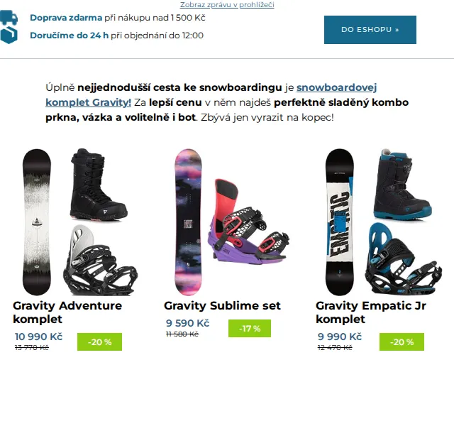 SNOWBOARD ZEZULA: Gravity kolekce 2026 – červen 2026 | Nuslet.cz
