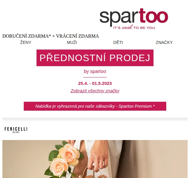 Spartoo: Sleva až -50 % na Fericelli, Jack & Jones a G-Star Raw – červen 2026 | Nuslet.cz