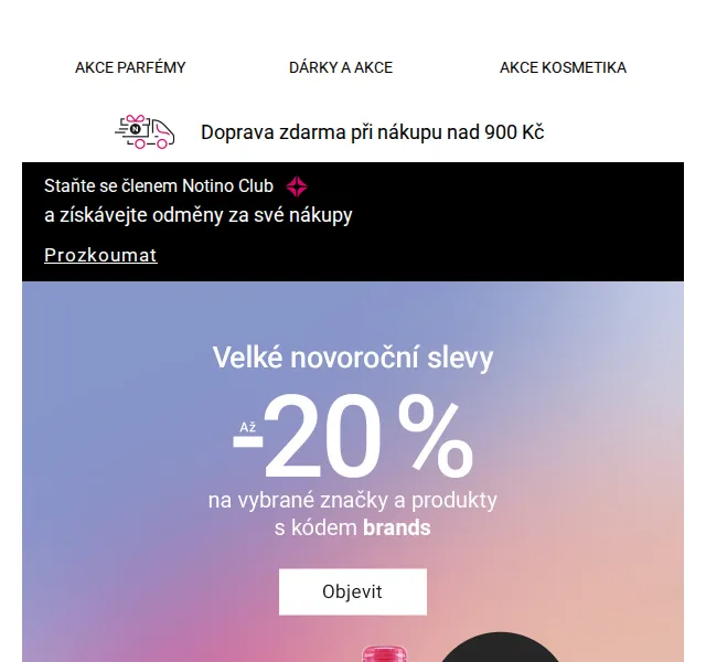 Notino: Beauty slevy až 23 % – Duben 2026 | Nuslet.cz