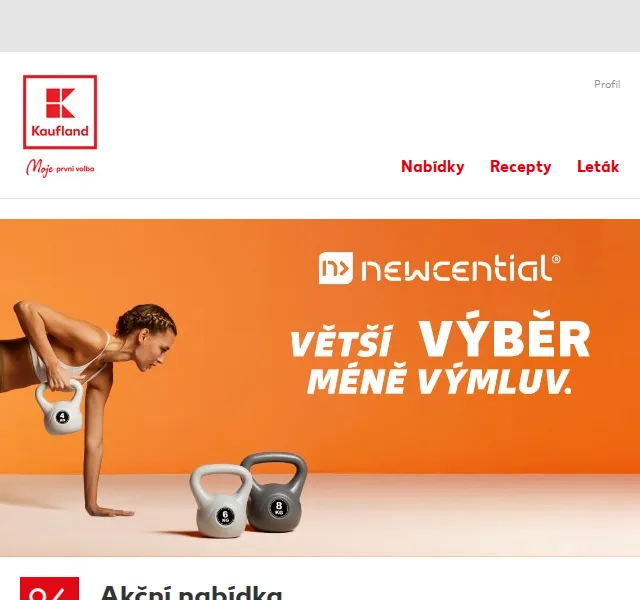 Kaufland: Fitness činky a podložky již od 49,90 Kč – červen 2026 | Nuslet.cz