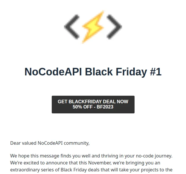 NoCodeAPI: Black Friday 50% sleva – červen 2026 | Nuslet.cz
