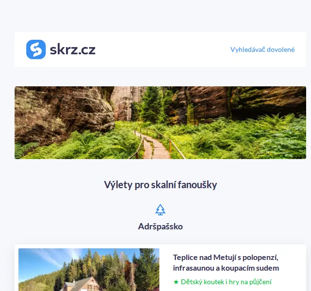 Vánoce na Skrz: Pobyty u skalních měst – červen 2026 | Nuslet.cz