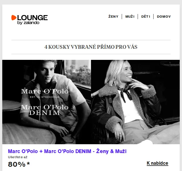 Lounge by Zalando: Marc O'Polo a DKNY až 80 % – červen 2026 | Nuslet.cz