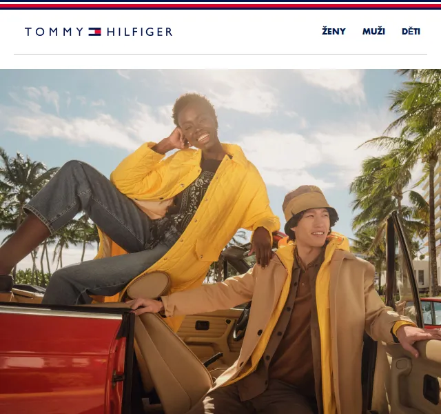 Tommy Hilfiger: Venkovní oblečení na léto – červen 2026 | Nuslet.cz
