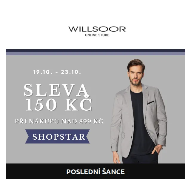 Košile Willsoor: SLEVA 150 Kč – červenec 2026 | Nuslet.cz
