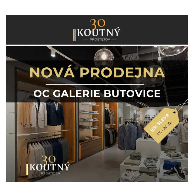 Koutný: 15% sleva na celý nákup v nové prodejně – říjen 2025 | Nuslet.cz