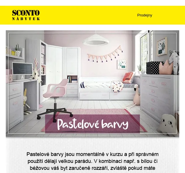 Sconto: Pastelové barvy – červen 2026 | Nuslet.cz
