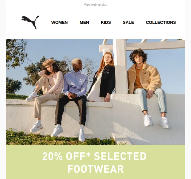 PUMA: 20% sleva na vybrané sneakers a oblečení – červen 2026 | Nuslet.cz
