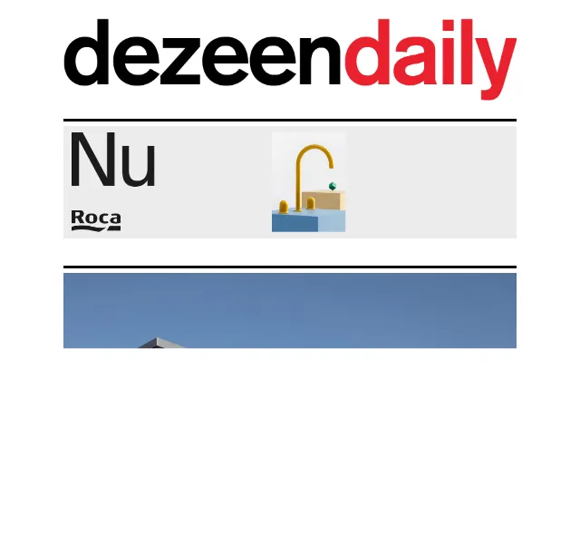 Dezeen Daily: Nová kolekce designového nábytku a architektury – červen 2026 | Nuslet.cz